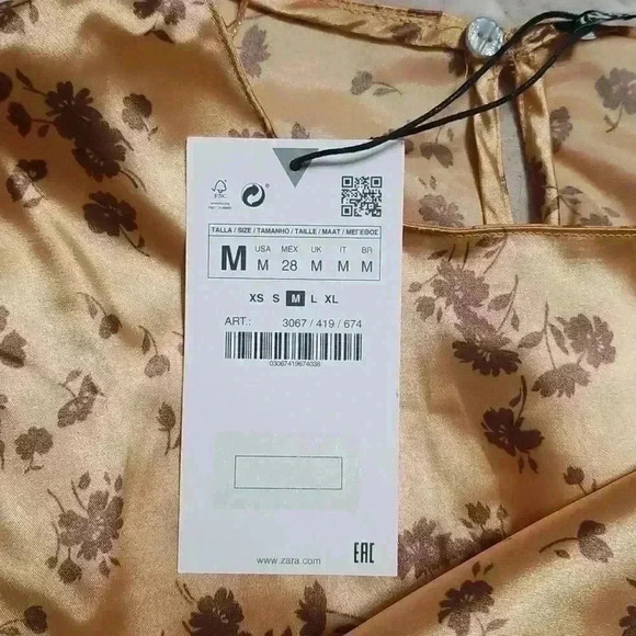 ZARA Flower Print Skirt and Cropped Top Set - Picture 10 of 16